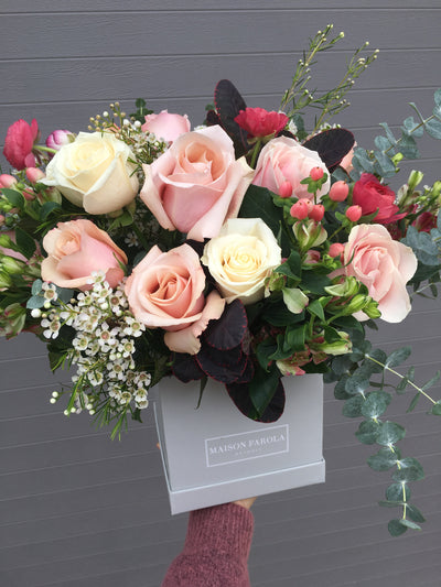 [flower_box], [maison_farola], [arrangement], [flowers], [birthday], [mothers_day], [delivery], [hat_box], [english_garden], [affordable_flowers], [blumz], [pot_and_box], [made_floral], [blush_and_co], [tiffany_florist], [blossoms], [fleurdetroit], [gift], [easter], [centerpiece], [baby_shower], [baby_girl], [baby_boy], [baptism], [event], [communion], [sympathy], [corporate], [flower_bouquet], [preserved]