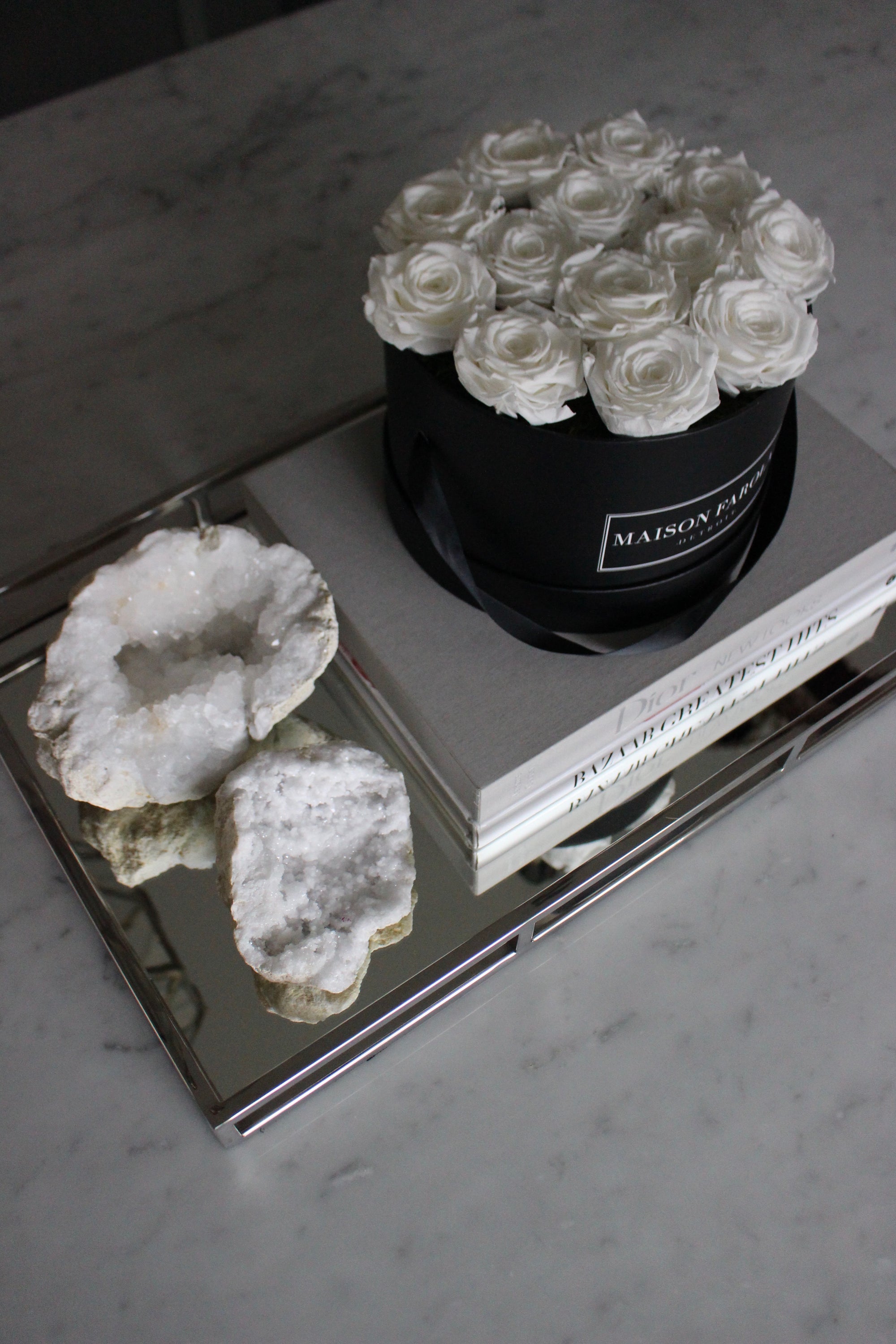 [flower_box], [maison_farola], [arrangement], [flowers], [birthday], [mothers_day], [delivery], [hat_box], [english_garden], [affordable_flowers], [blumz], [pot_and_box], [made_floral], [blush_and_co], [tiffany_florist], [blossoms], [fleurdetroit], [gift], [easter], [centerpiece], [baby_shower], [baby_girl], [baby_boy], [baptism], [event], [communion], [sympathy], [corporate], [flower_bouquet], [preserved]